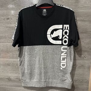 Ecko Unlimited Black and Gray Men's Shirt